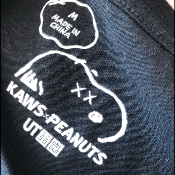 Kaws X Peanuts X Uniqlo Snoopy Joe Kaws Graphic Art T Shirt - Picture 11 of 12